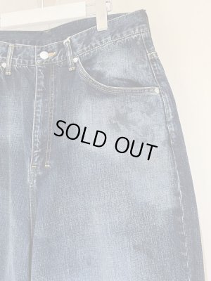 画像4: ANCELLM（アンセルム） Aging Wide Denim Pants（エイジングワイドデニムパンツ） インディゴ