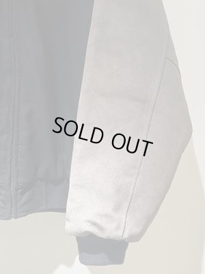 画像12: ユーロヴィンテージ 90s NIKE（ナイキ） レザースリーブ ロゴワッペン スタジャン ブラック×グレー