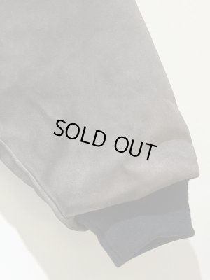 画像14: ユーロヴィンテージ 90s NIKE（ナイキ） レザースリーブ ロゴワッペン スタジャン ブラック×グレー