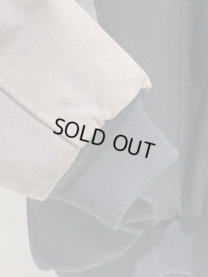 画像13: ユーロヴィンテージ 90s NIKE（ナイキ） レザースリーブ ロゴワッペン スタジャン ブラック×グレー