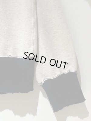 画像6: ANCELLM（アンセルム） 2Tone Aging Hoodie（2トーンエイジングフーディー） エクリュ×ブラック