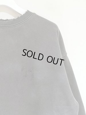 画像5: THE JEAN PIERRE（ジャンピエール） Grunge Destroy Sweatshirt（グランジデストロイスウェットシャツ） フェイドブラック
