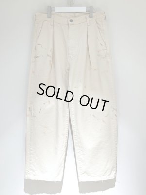 画像2: ANCELLM（アンセルム） Painted Chino Trousers（ペインテッド チノトラウザーズ） ベージュ