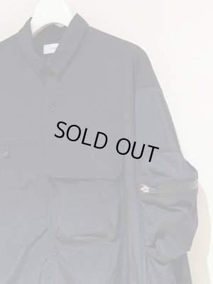 画像4: THE JEAN PIERRE（ジャンピエール） Signature Nylon Beta Shirt（シグネチャーナイロンベータシャツ） ブルーブラック