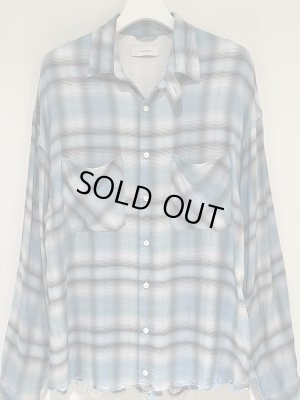 画像2: THE JEAN PIERRE（ジャンピエール） Super Fine Plaid Dove Shirt（スーパーファインプレイドダヴシャツ） スカイブルー