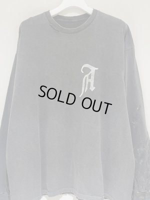 画像2: ANCELLM（アンセルム） Logo Painted LS T-shirt-EX（ロゴ ペインテッドロングスリーブTシャツ EX） ブラック margin別注