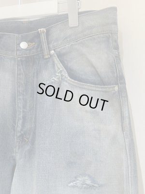 画像4: ANCELLM（アンセルム） Crash Selvedge Denim Straight 5P Pants（クラッシュセルビッジデニムストレート5Pパンツ） インディゴ