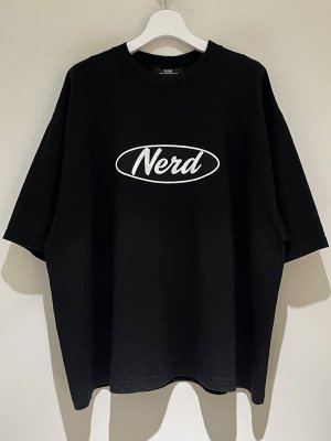 画像1: ESSAY（エッセイ） Drop Shoulder Nerd T-Shirt（ドロップショルダー ナード Tシャツ） ブラック