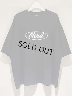 画像1: ESSAY（エッセイ） Drop Shoulder Nerd T-Shirt（ドロップショルダー ナード Tシャツ） ブラック