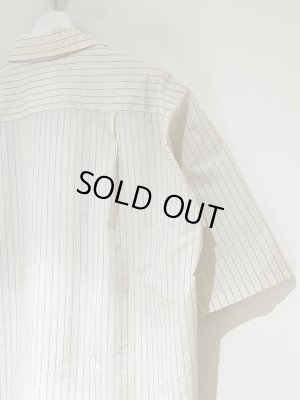 画像9: YOKE（ヨーク） Nylon Stripe Open Collar Shirt（ナイロンストライプオープンカラーシャツ） クリーム