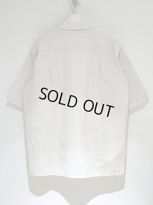 画像8: YOKE（ヨーク） Nylon Stripe Open Collar Shirt（ナイロンストライプオープンカラーシャツ） クリーム