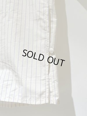 画像7: YOKE（ヨーク） Nylon Stripe Open Collar Shirt（ナイロンストライプオープンカラーシャツ） クリーム