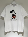 UNUSED × Disney（アンユーズド×ディズニー） ミッキーマウス染み込みプリントTシャツ ホワイト