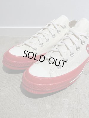 画像2: PLAY COMME des GARCONS × CONVERSE（プレイ コムデギャルソン×コンバース） CT70（チャックテイラー70） Low ナチュラル