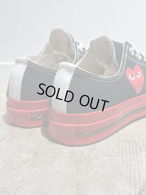 画像8: PLAY COMME des GARCONS × CONVERSE（プレイ コムデギャルソン×コンバース） CT70（チャックテイラー70） Low ブラック