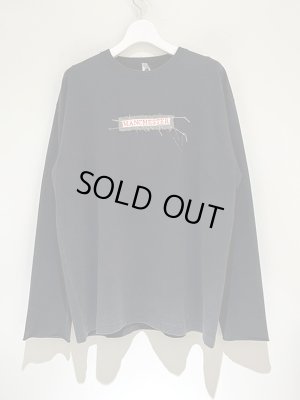画像1: ISSUETHINGS（イシューシングス） Type73 Embroidered  L/S Tシャツ（エンブロイダード ロングスリーブTシャツ） ブラック