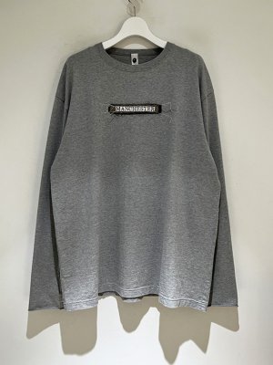 画像1: ISSUETHINGS（イシューシングス） Type73 Embroidered  L/S Tシャツ（エンブロイダード ロングスリーブTシャツ） グレー