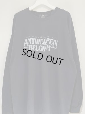 画像2: ESSAY（エッセイ） Cut-up Long Layer T-Shirt（カットアップ ロングレイヤーTシャツ） ANTWERPN ブラック