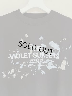 画像3: ESSAY（エッセイ） Pigment Drop Shoulder T-shirt（ピグメント ドロップショルダーTシャツ） VIOLET ブラック