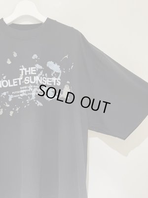 画像5: ESSAY（エッセイ） Pigment Drop Shoulder T-shirt（ピグメント ドロップショルダーTシャツ） VIOLET ブラック