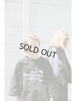 画像8: ESSAY（エッセイ） Pigment Drop Shoulder T-shirt（ピグメント ドロップショルダーTシャツ） VIOLET ブラック