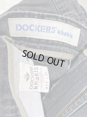 画像5: 90s Levis DOCKERS（リーバイス ドッカーズ） ツータック ブラックデニムトラウザーズ