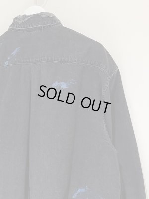画像10: THE JEAN PIERRE（ジャンピエール） Grunge Denim Shirt（グランジデニムシャツ） ミッドナイトブラック