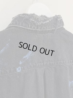 画像11: THE JEAN PIERRE（ジャンピエール） Grunge Denim Shirt（グランジデニムシャツ） ミッドナイトブラック