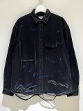 THE JEAN PIERRE（ジャンピエール） Grunge Denim Shirt（グランジデニムシャツ） ミッドナイトブラック