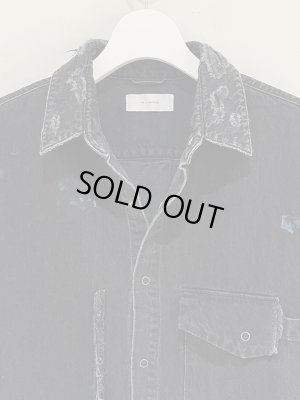 画像3: THE JEAN PIERRE（ジャンピエール） Grunge Denim Shirt（グランジデニムシャツ） ミッドナイトブラック