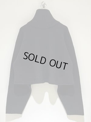 画像8: ANCELLM（アンセルム） Short Length Half-zip Knit（ショートレングスハーフジップニット） ブラック