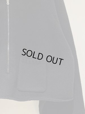 画像7: ANCELLM（アンセルム） Short Length Half-zip Knit（ショートレングスハーフジップニット） ブラック