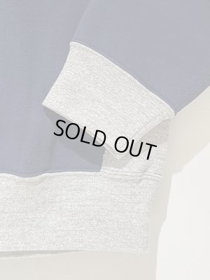 画像5: UNUSED（アンユーズド） 2tone Sweatshirt（2トーン スウェットシャツ） ネイビー×グレー