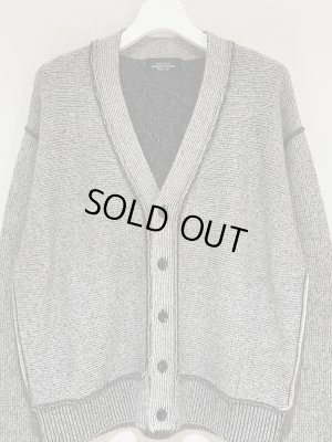 画像2: UNUSED（アンユーズド） Inside Out Knit Cardigan（インサイドアウト ニットカーディガン） グレー