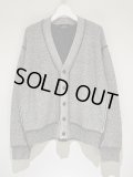 UNUSED（アンユーズド） Inside Out Knit Cardigan（インサイドアウト ニットカーディガン） グレー