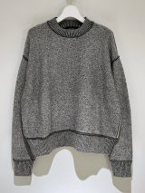 UNUSED（アンユーズド） Inside Out Knit Sweater（インサイドアウト セーター） グレー