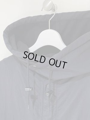 画像3: UNUSED（アンユーズド） Water Repellent Nylon Hooded Coat（ウォーターリペラント ナイロンフーデッドコート） ブラック