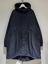 UNUSED（アンユーズド） Water Repellent Nylon Hooded Coat（ウォーターリペラント ナイロンフーデッドコート） ブラック