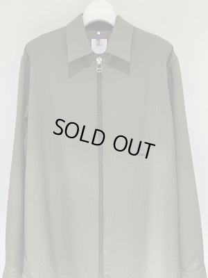 画像2: OAMC（オーエーエムシー） Zip-up Wool Shirt（ジップアップウールシャツ） カーキグリーン