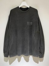 ANCELLM（アンセルム） T/Residence  Dyed LS T-shirt（Tレジデンス ダイドロングスリーブTシャツ） ブラック