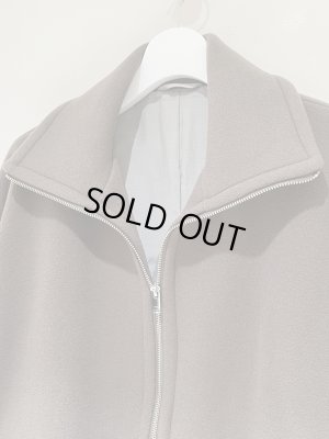 画像3: YOKE（ヨーク） Melton Stand Collar Zip Blouson（メルトンスタンドカラージップブルゾン） グレージュ