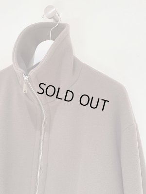 画像4: YOKE（ヨーク） Melton Stand Collar Zip Blouson（メルトンスタンドカラージップブルゾン） グレージュ