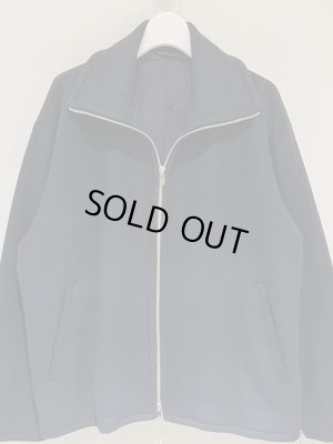 画像2: YOKE（ヨーク） Melton Stand Collar Zip Blouson（メルトンスタンドカラージップブルゾン） ブラック