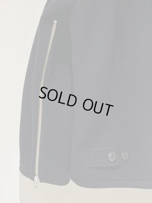 画像10: YOKE（ヨーク） Melton Stand Collar Zip Blouson（メルトンスタンドカラージップブルゾン） ブラック