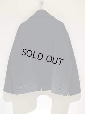 画像7: YOKE（ヨーク） Melton Stand Collar Zip Blouson（メルトンスタンドカラージップブルゾン） ブラック