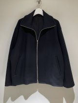 YOKE（ヨーク） Melton Stand Collar Zip Blouson（メルトンスタンドカラージップブルゾン） ブラック