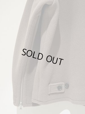 画像10: YOKE（ヨーク） Melton Stand Collar Zip Blouson（メルトンスタンドカラージップブルゾン） グレージュ