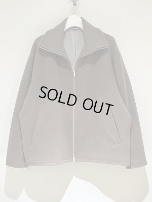 画像1: YOKE（ヨーク） Melton Stand Collar Zip Blouson（メルトンスタンドカラージップブルゾン） グレージュ