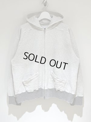 画像1: ANCELLM（アンセルム） Zip up Hoodie（ジップアップフーディー） ヘザーホワイト