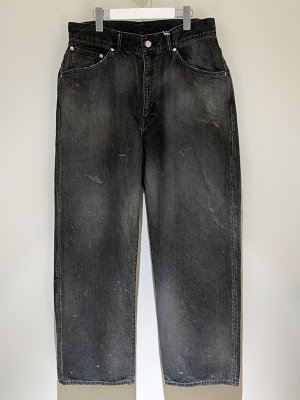 画像1: ANCELLM（アンセルム） Tapered 5P Denim Pants（テーパード5Pデニムパンツ） ブラック